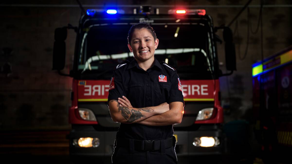 PASSION FOR THE JOB: Maddison Terry said becoming a firefighter was one of the best decisions of her life. Picture: Marina Neil