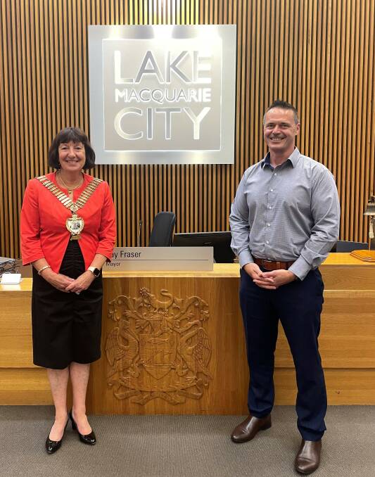 Mayor Kay Fraser and new deputy mayor Jason Pauling.