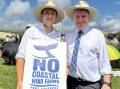Newcastle Liberal councillor Callum Pull with MP Barnaby Joyce at the Canberra 'reckless renewables rally'. Picture supplied