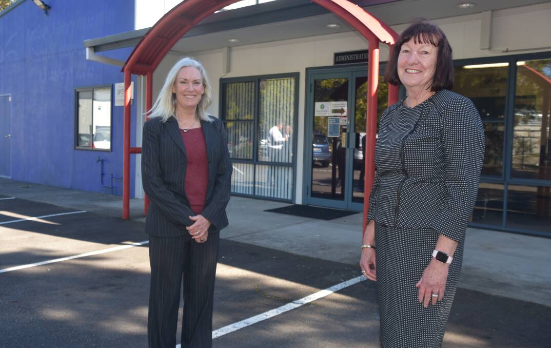 NEW PARTNERSHIP: Central Coast Community College CEO Joanne Martin with Lake Macquarie mayor Kay Fraser at the business growth centre.
