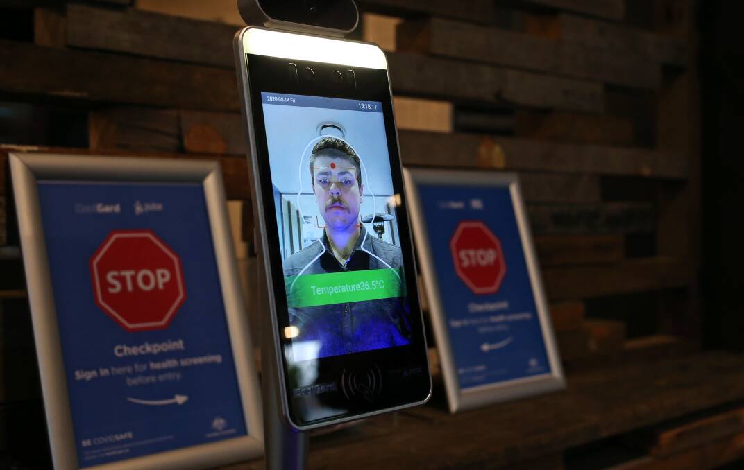PROGRAM: The software uses facial recognition to store the user's contact details.
