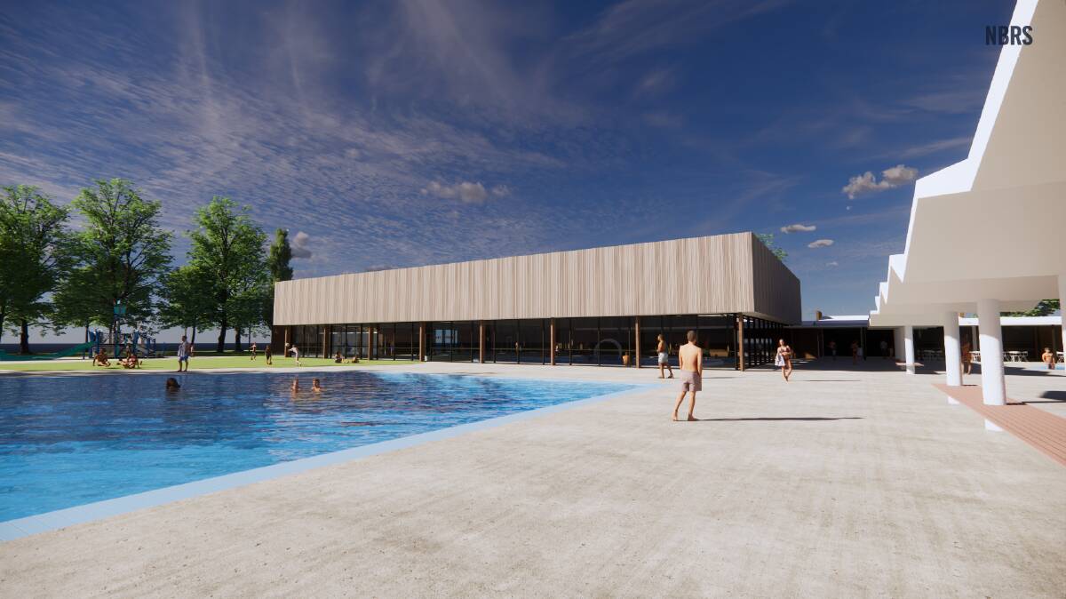 The council released images of a proposed indoor pool after questions about a public notice regarding the pools lease. Picture supplied