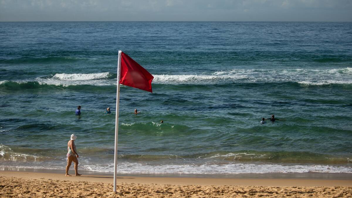 RED FLAG: Attendance dropped dramatically after coronavirus restrictions forced the closure of the local beaches.
