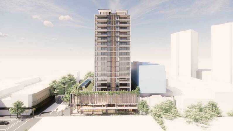 TOWER: A concept image of the project. Picture: Stewart Architecture