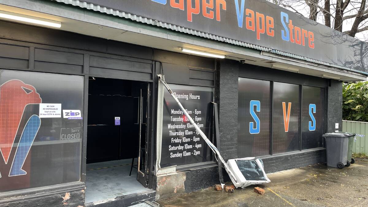 Appeal for information after ram raid at vape store