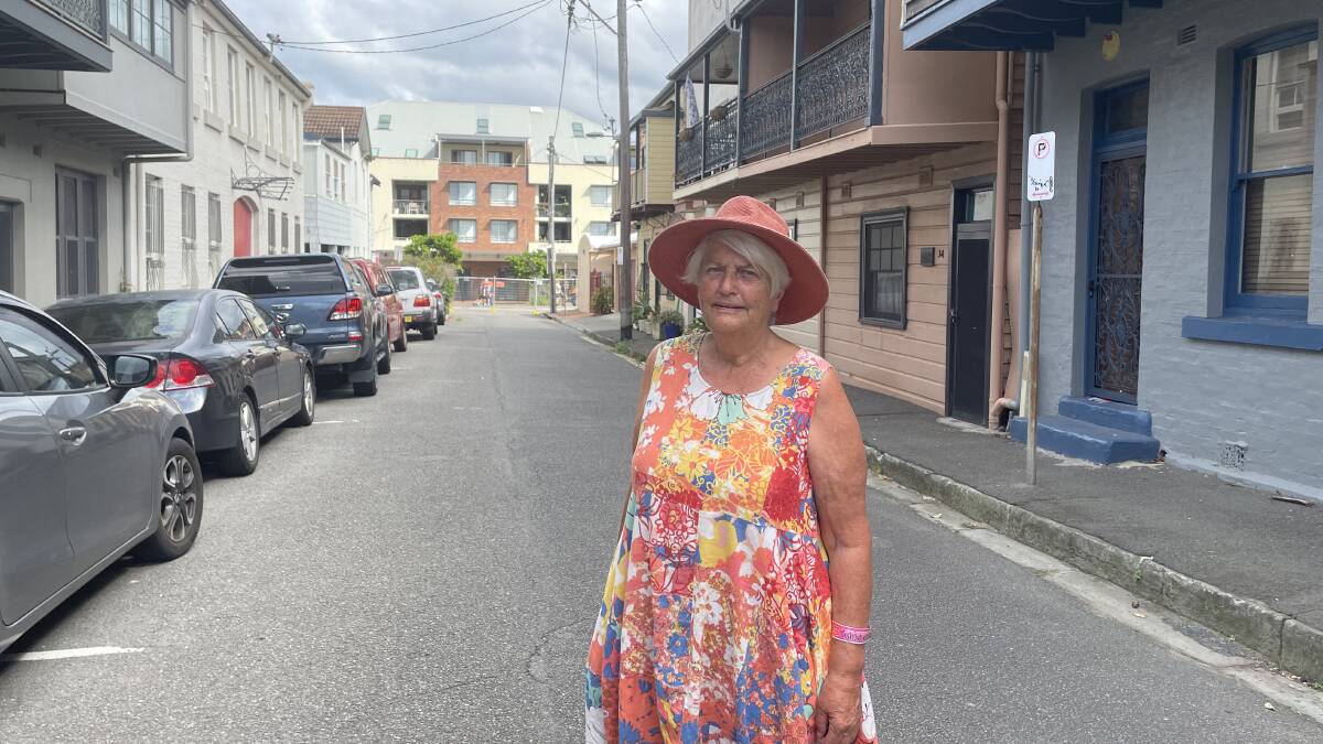 Linda Gant, pictured in Alfred Street, doesn't like that Supercars takes over a large public space. Picture by Sage Swinton