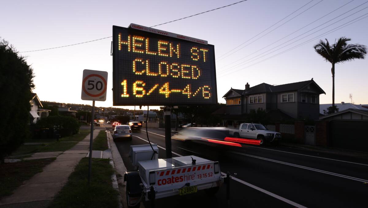 CHANGES: There were road works at and around the Helen/Frederick street intersection for 18 months.