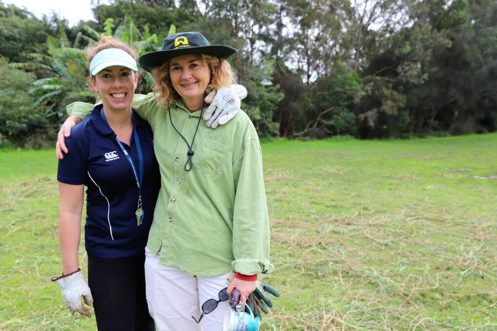 EDUCATION: St Mary's Catholic College Gateshead teachers Katrina Piper and Maryanne Murray, who lead the school's Landcare group. Picture: supplied