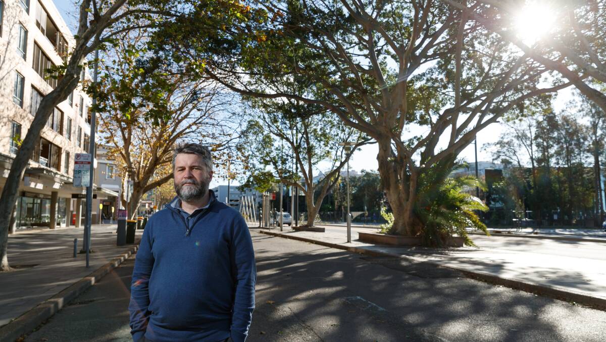 Greens' councillor John Mackenzie raised concerns about the Hunter Stree figs. Picture by Max Mason-Hubers
