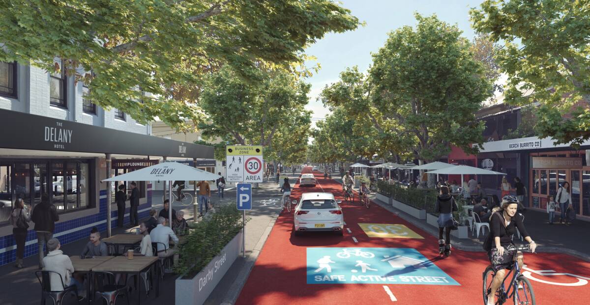 VISION: How Darby Street could like if parking was taken away.