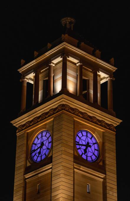 The City Hall clock.