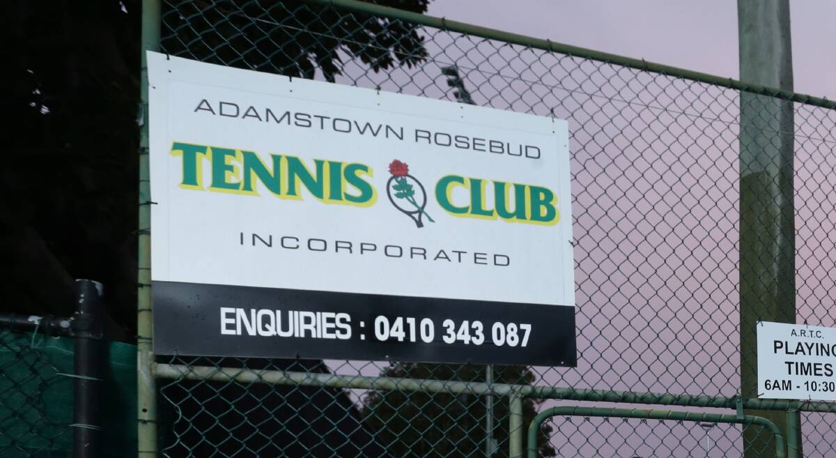 'IMMACULATE': The Adamstown Rosebud Tennis Club's courts are outstanding, thanks to the efforts of the club's members, says reader Judy O'Leary.