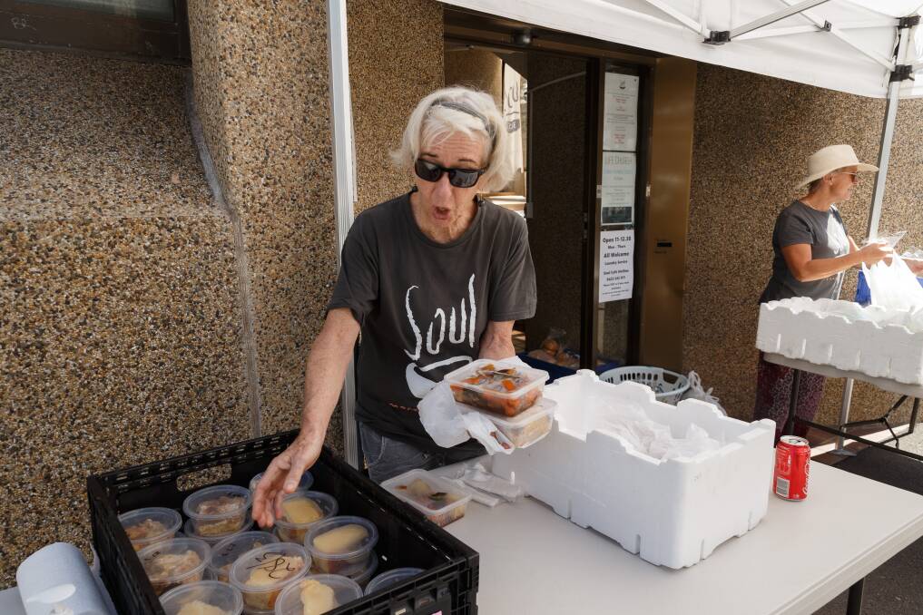 Volunteering: Tess Martin with some of the meals. Picture: Max Mason-Hubers