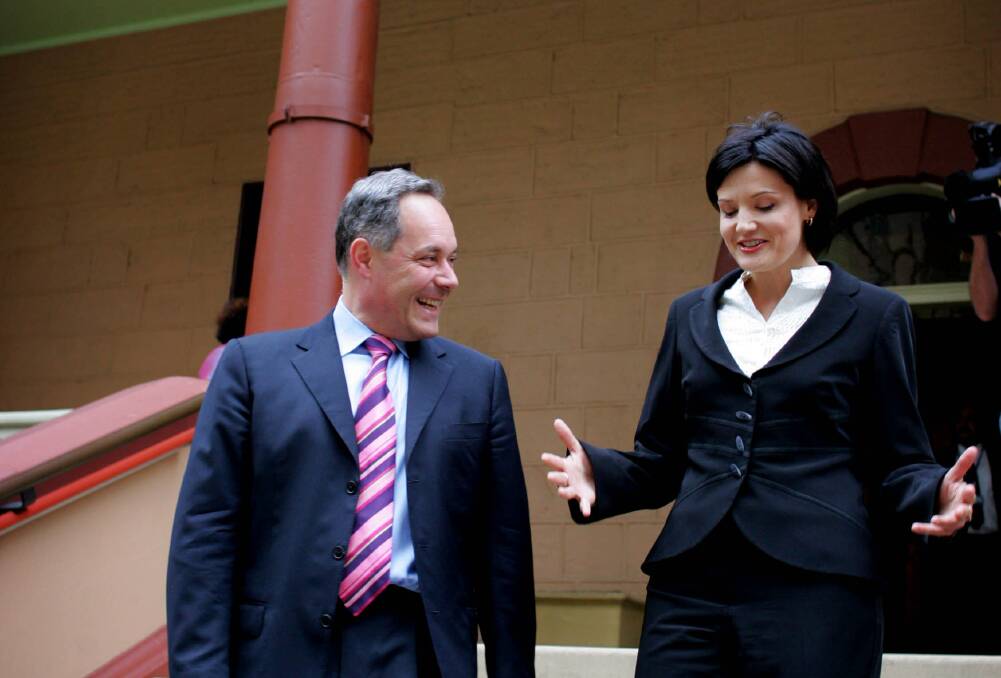 FLASHBACK: Jodi McKay in 2006 with then NSW premier Morris Iemma.