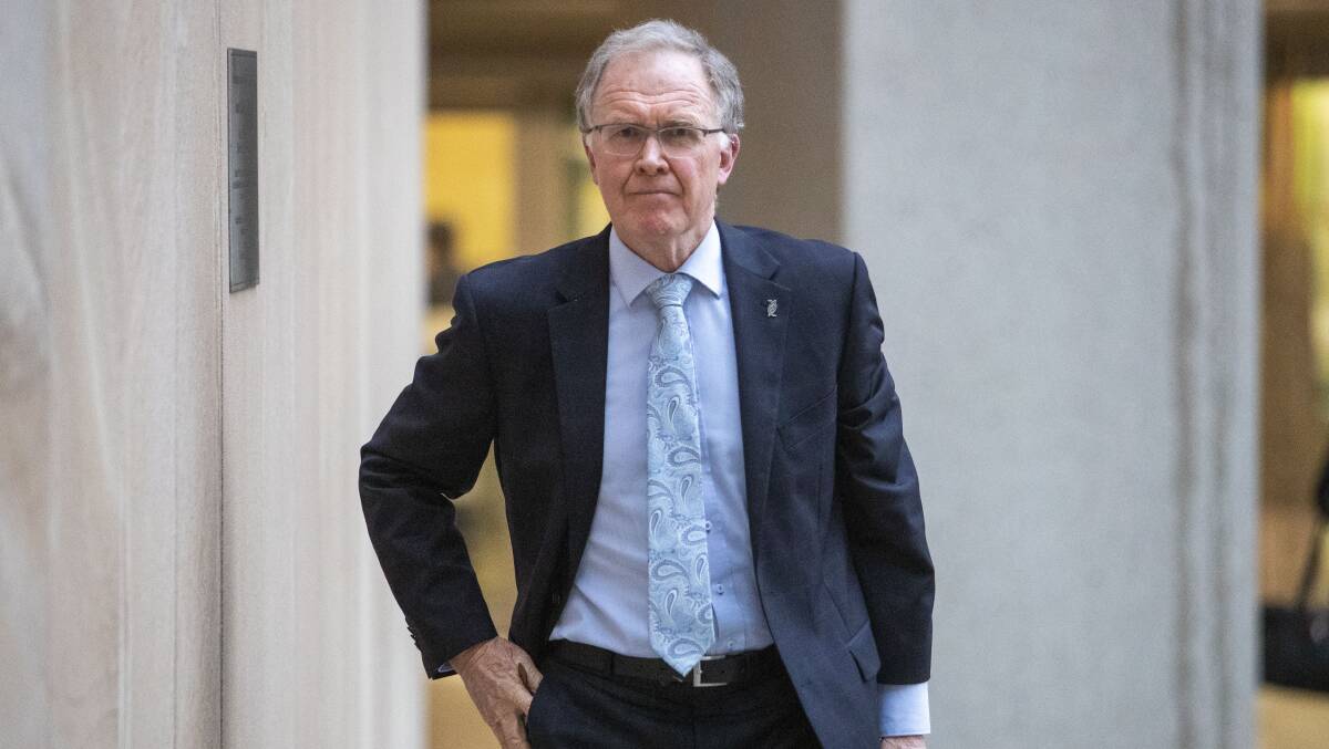 THE SYSTEM IS BROKEN: Professor Ron Paterson leaving the aged care royal commission. 