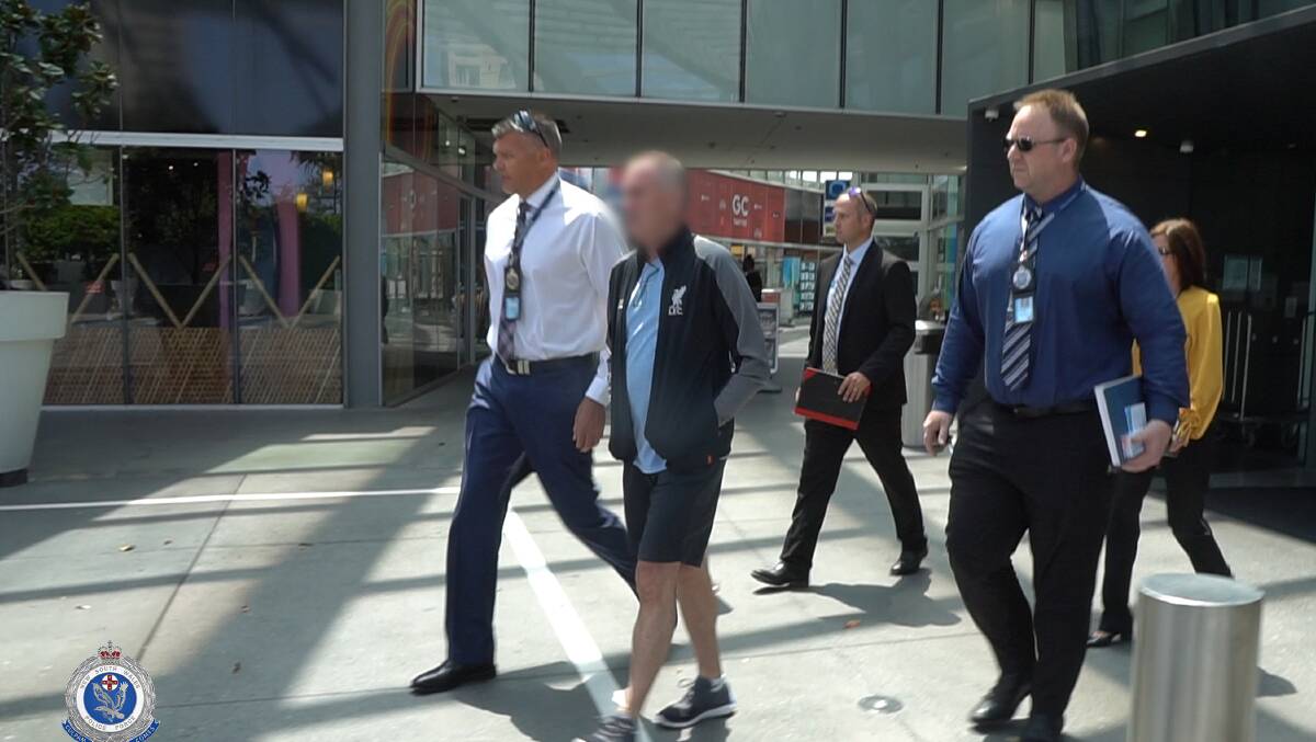 Police arrested Warren McCorriston in Surfers Paradise on Wednesday. Picture: NSW Police