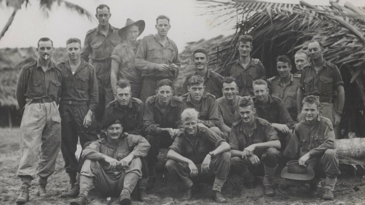 MISSION: Australian commandos at a captured Japanese outpost, New Guinea. Picture: University of Newcastle's Cultural Collections.