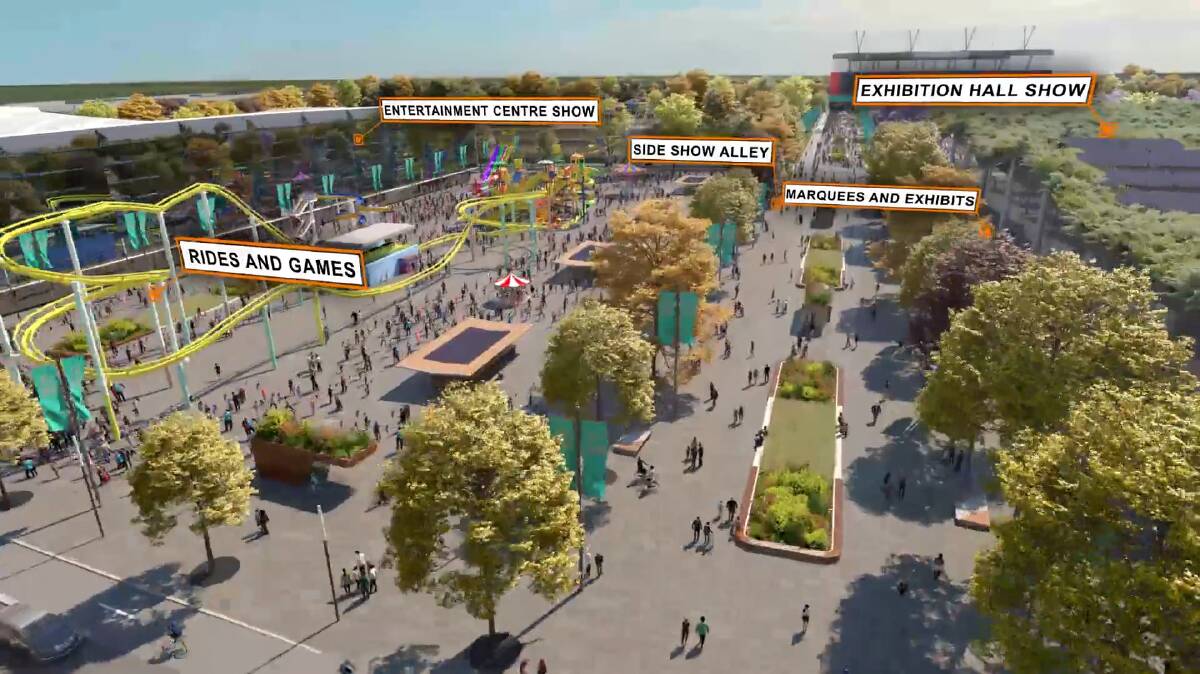 REIMAGINED: A Venues NSW concept plan for Hunter Park from last year.