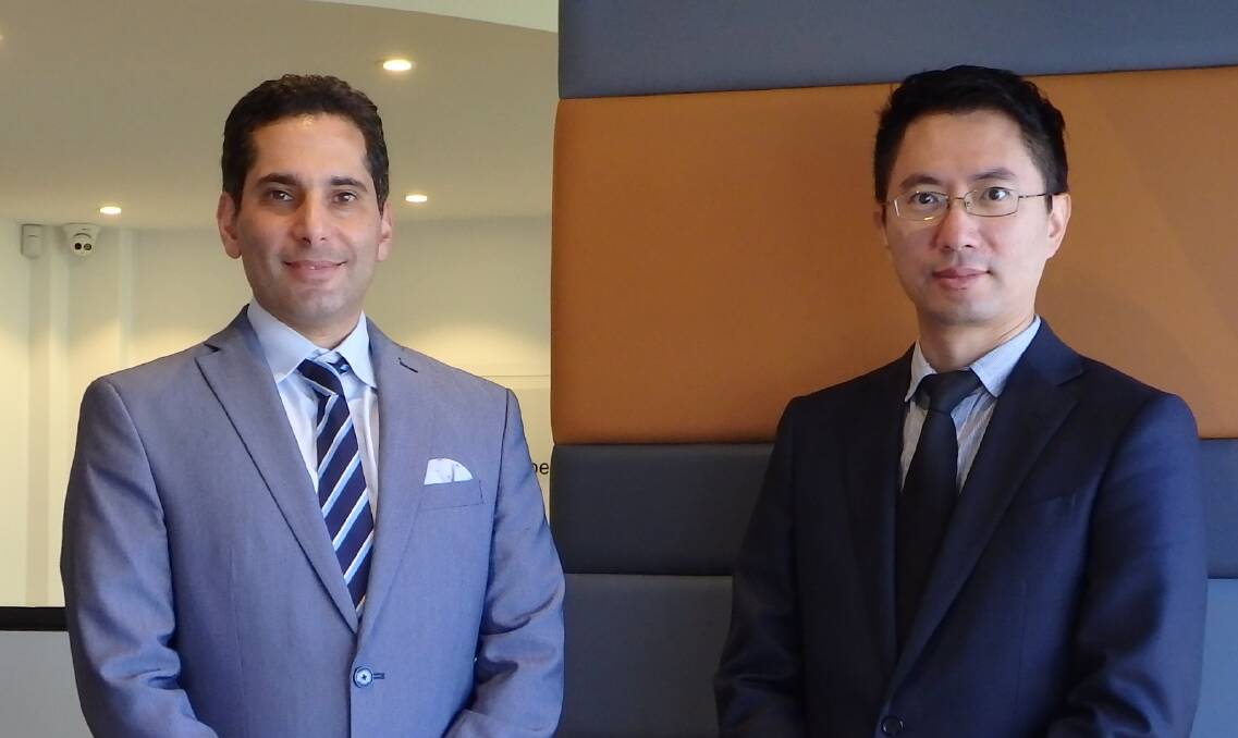 WOOD STREET SPECIALISTS: Oral and maxillofacial surgeons Patrick Mehanna and Bobby Yang at their Newcastle surgery. Phone 4023 5504 for an appointment.