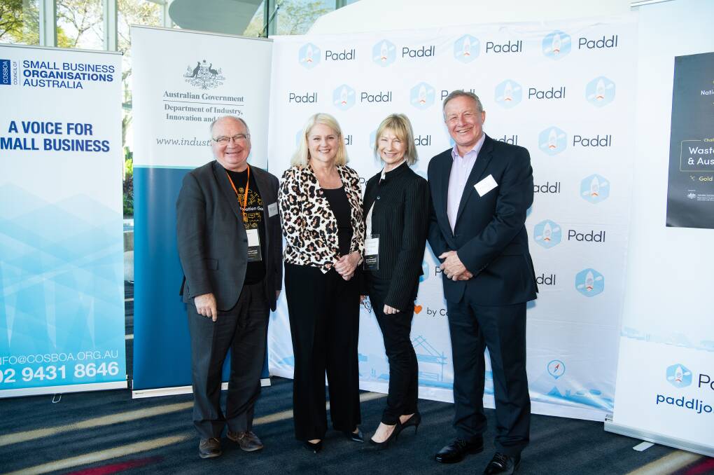 Left to Right: COSBOA CEO, Peter Strong; The Australian Government Minister for Industry, Science and Technology, The Hon Karen Andrews MP; Paddl CEO, Dominique Fisher; and COSBOA Chairman, Mark McKenzie.