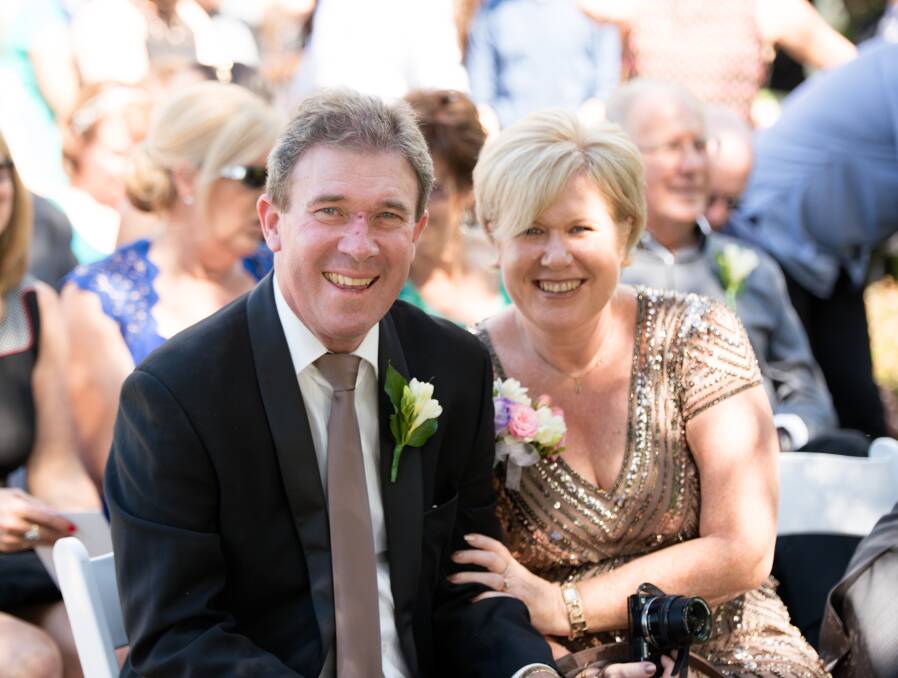 A FULL LIFE: Ian Pettigrew with his wife Leanne. Pictures: SUPPLIED. 