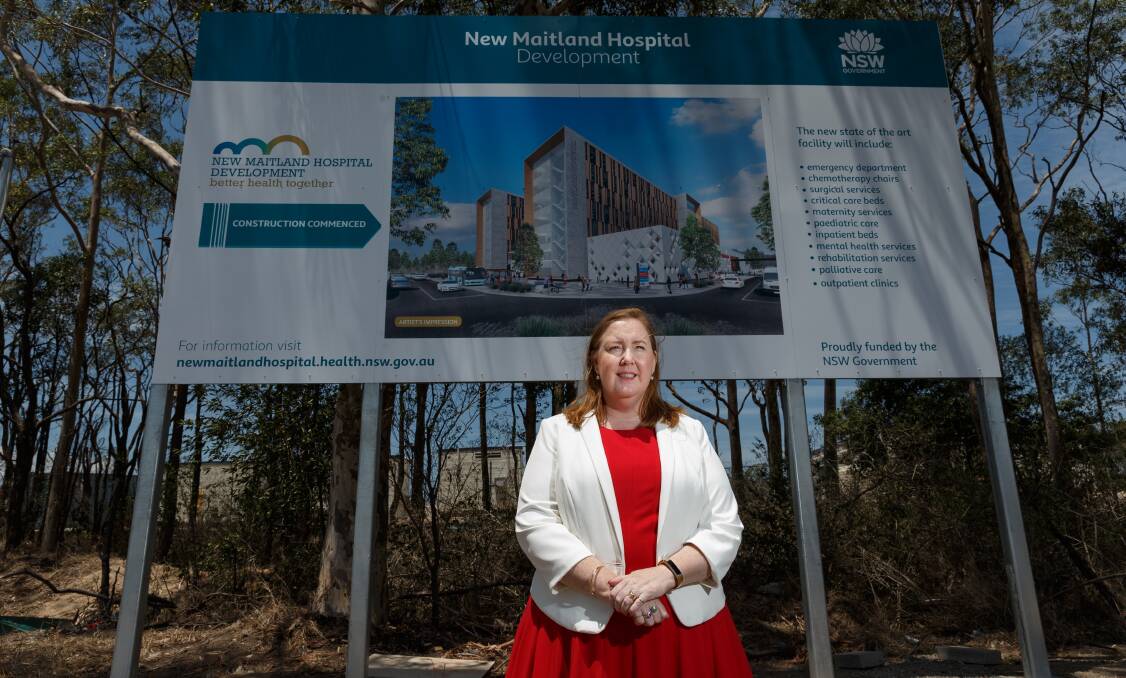 Jenny Aitchison at the new hospital site. 