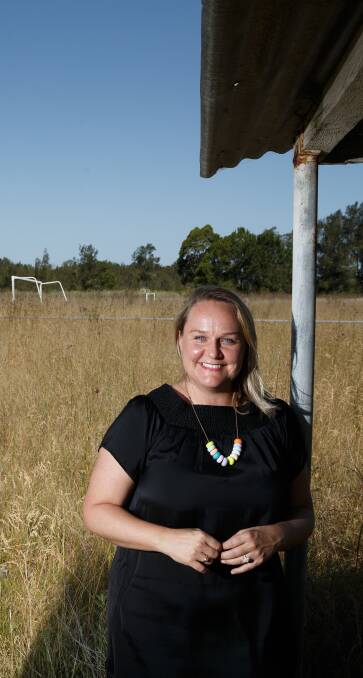 FORWARD THINKING: Lord Mayor Nuatali Nelmes, pictured at the site, said in 20 years it could a "showpiece" for the western suburbs. Picture: Max Mason-Hubers