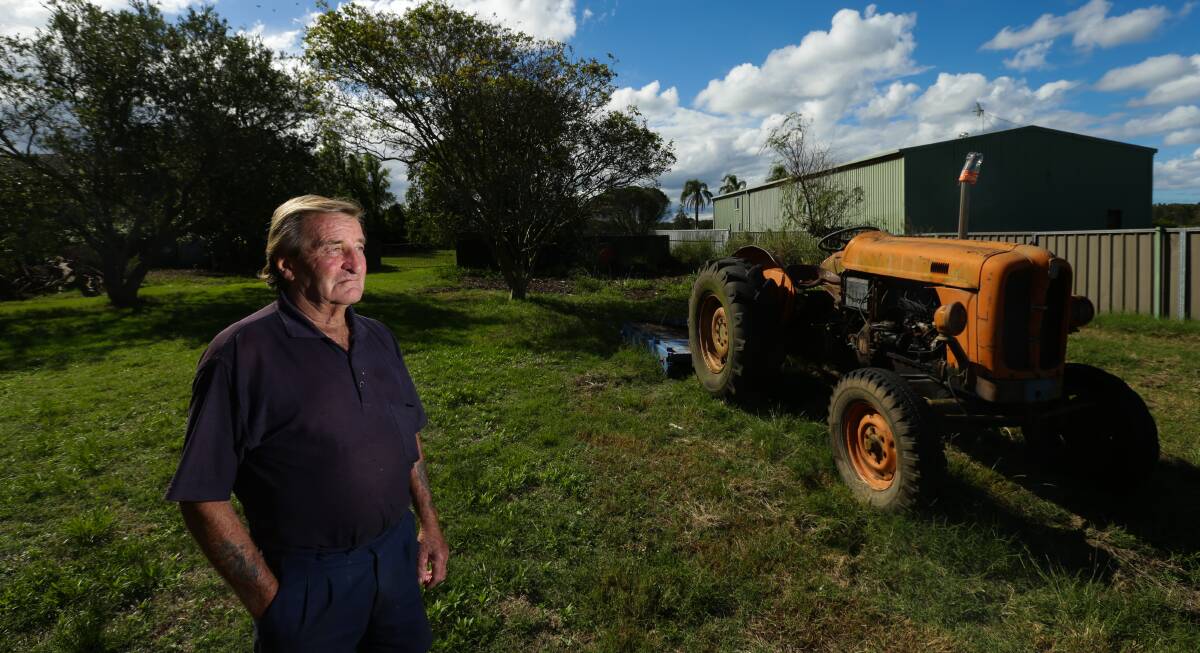 Warren Munro, who has had prostate cancer, on his Cabbage Tree Road property.  Photo: Jonathan Carroll