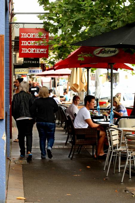 SPOILT FOR CHOICE: Darby Street is the city's main eat street, and offers dozens of cafes, clothing boutiques and the Delaney Hotel. 