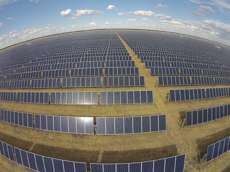 One of the state's largest solar farms in Moree. Picture: supplied 