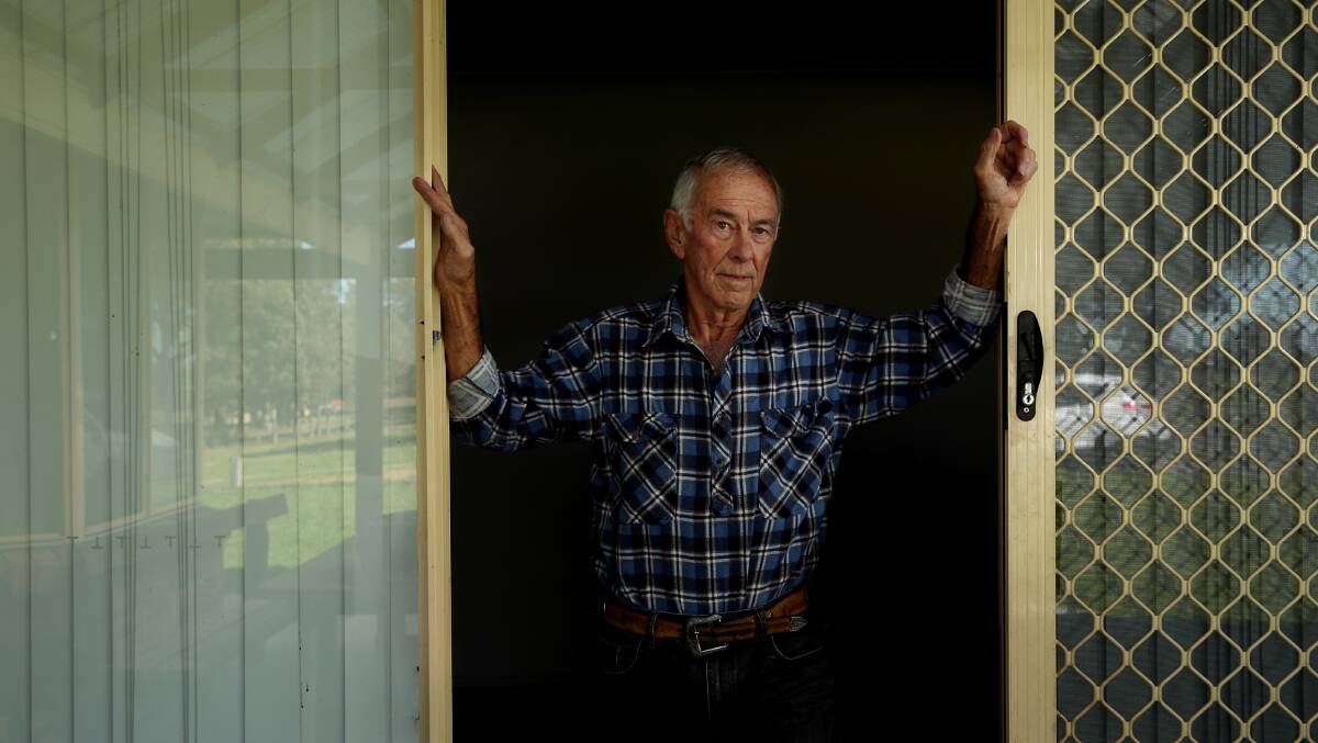 UNEASY: Denis McEnearney fears his leukemia and prostate cancer could have been triggered by the 12 years he spent living and working on contaminated Cabbage Tree Road. He is the 49th cancer sufferer to emerge following a Herald investigation. Picture: Simone De Peak 
