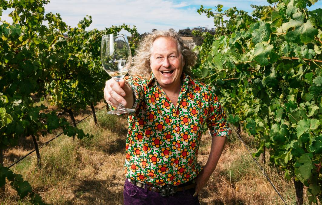 VIBRANT: d'Arenberg chief winemaker Chester Osborn in one of his McLaren Vale organic-biodynamic vineyards.