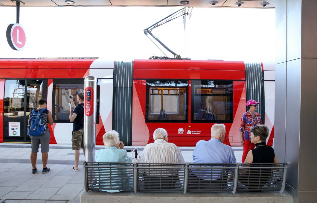 GET MOVING: Scot Macdonald says it's no use waiting at the light rail station. The City of Newcastle needs to jump in the driver's seat and take a different approach to making the extension happen. Photo: Marina Neil
