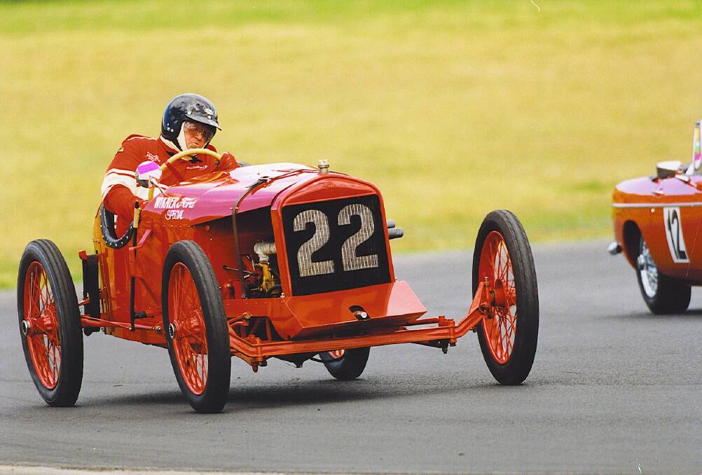 Need for speed: Owner Doug Partington puts the 1922 Wikner Model T Special through its paces. Picture: Courtesy of Doug Partington
