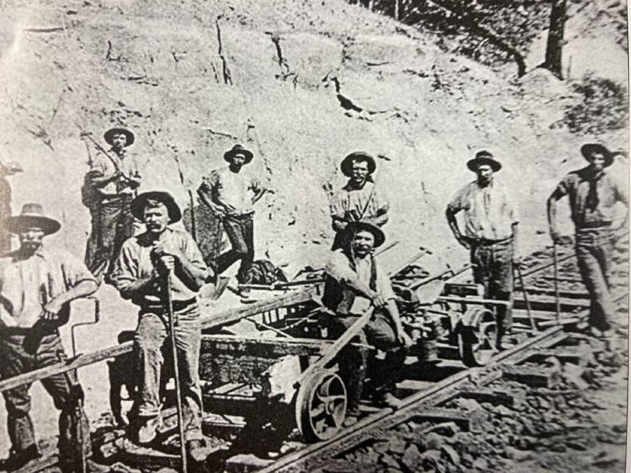 Navvies on one of the many RVR cuttings in 1904. Picture Courtesy Ed Tonks
