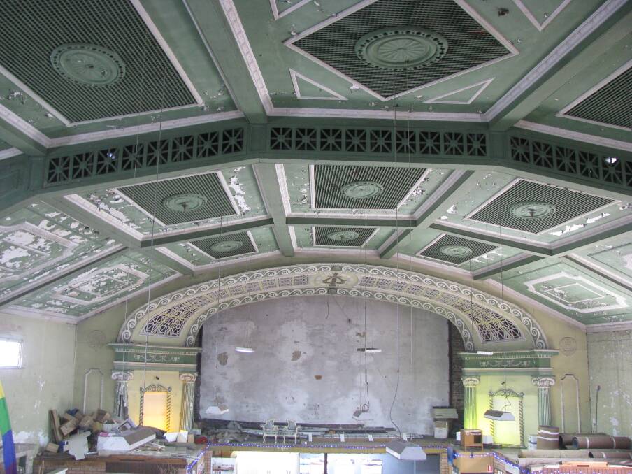 Peep into past: Interior of the Regent, Herberts Islington theatre, showing its ornate lattice panelled ceiling. Pictures: Mike Scanlon