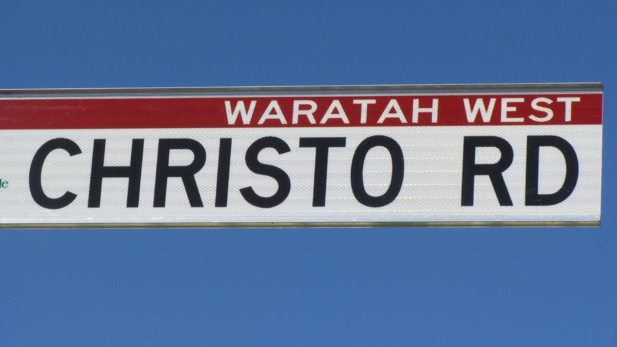 What’s in a name: A Christo Rd street sign reveals no hint of why it was so named.