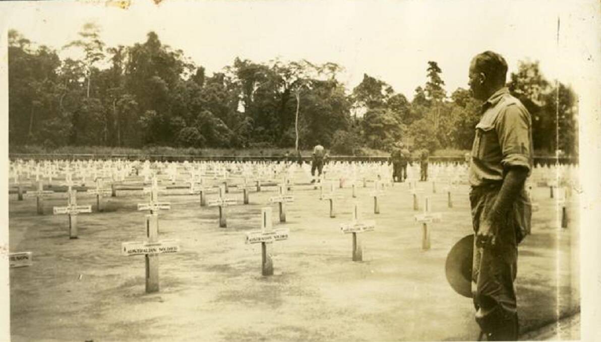 CEMETERY IN BUNA PNG: After the war the graves were exhumed and reinterred in Port Moresby (Bomana) War Cemetery. Picture: UoN's Cultural Collections
