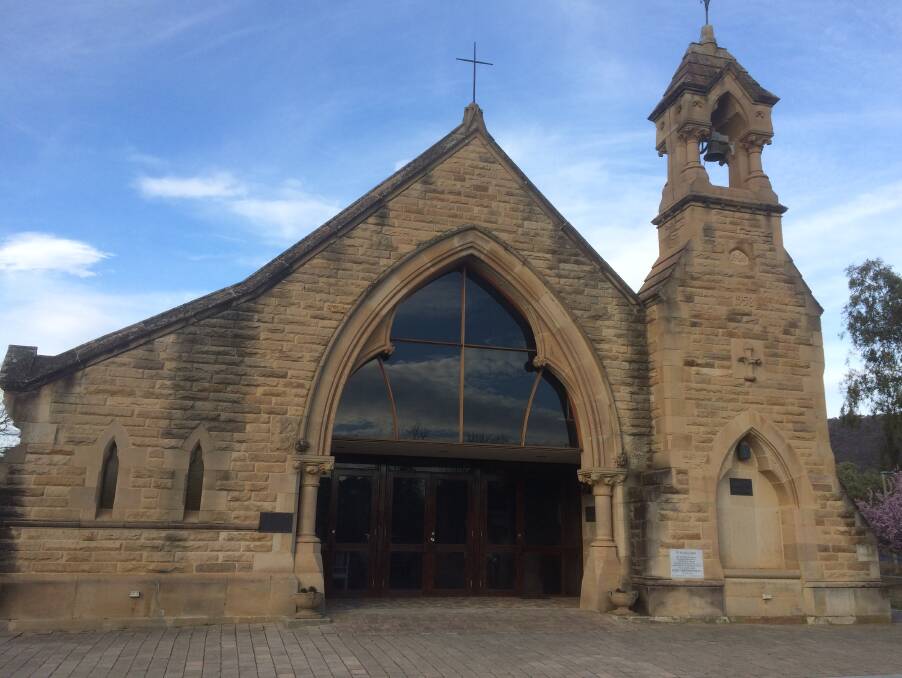 Change: The original 1868 sandstone house at Rookwood Cemetery is now a church in suburban Canberra. Picture: Mike Scanlon
