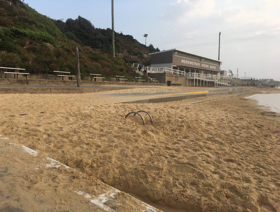 NEW BEACH LIKELY: Nothing says "She'll be right" like the dirty big sand mound at Merewether.