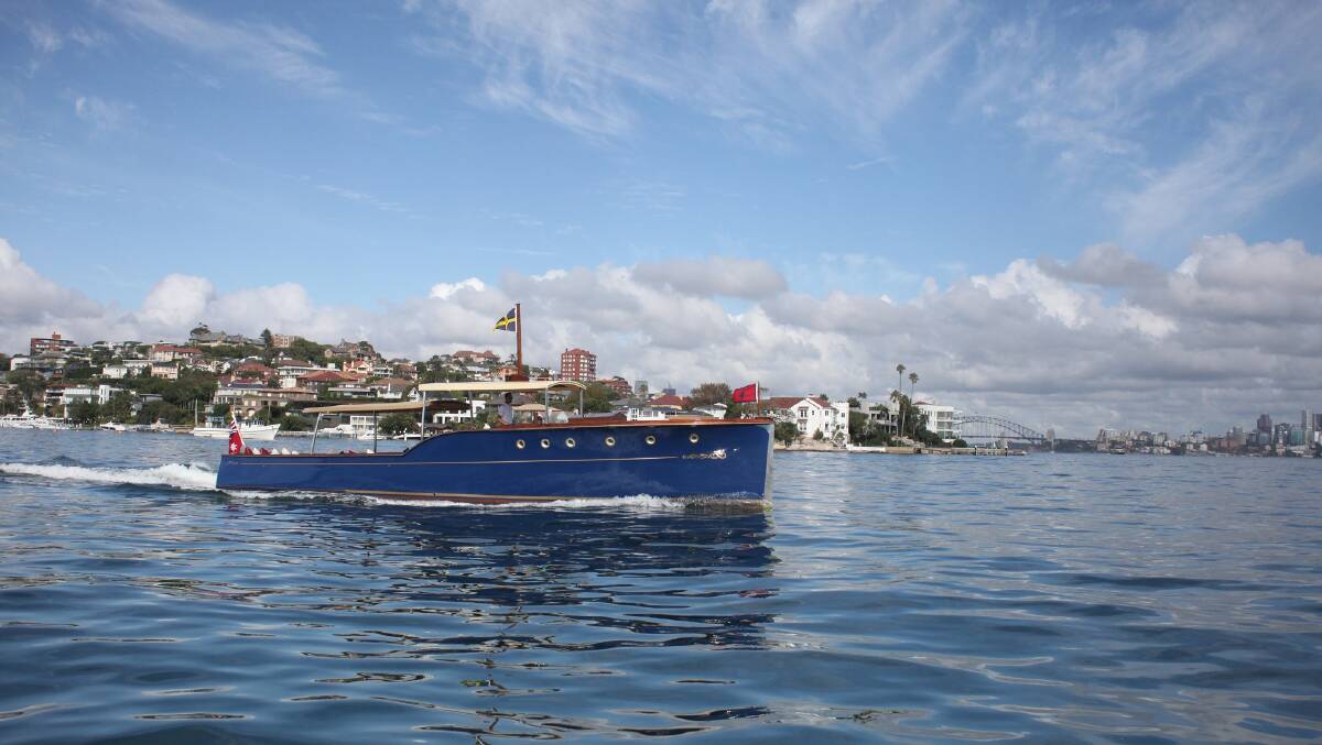 BLUE GOOSE: A $600,000 restoration brought life back to this classic harbour cruiser.