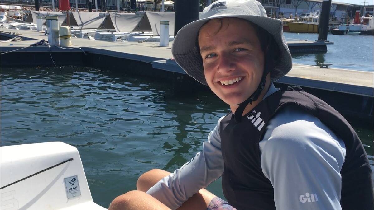 ONE TO WATCH: Promising young sailor Harry Miller won Newcastle Cruising Yacht Clubs Youth Sailor of the Year.