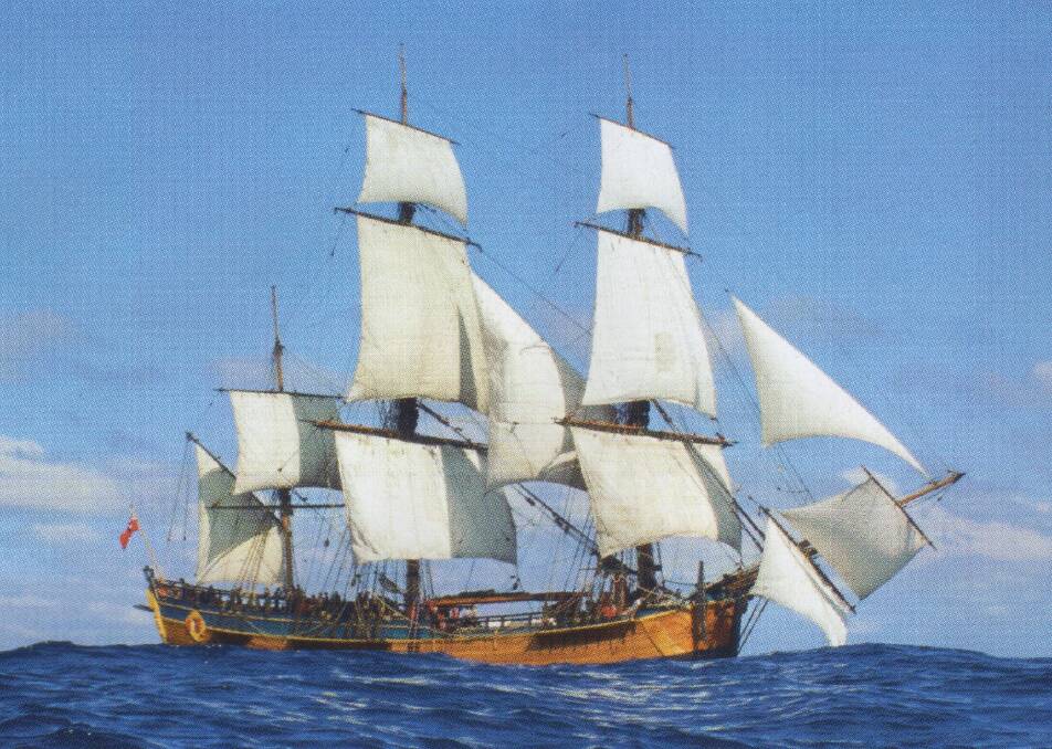 Pathfinder: The replica bark Endeavour is due to retrace Captain Cook's voyage along our east coast 250 years ago. Picture: ANMM
