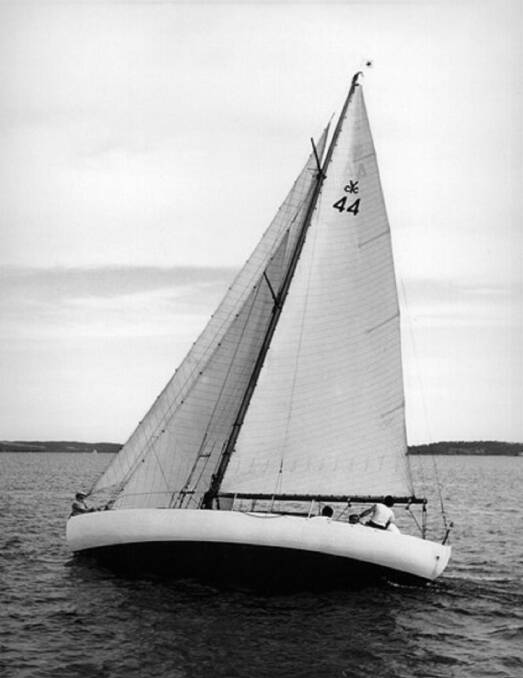 True grit: The Lake Macquarie-built cutter Rani, which, despite the odds, won the inaugural Sydney Hobart Yacht Race in 1945.