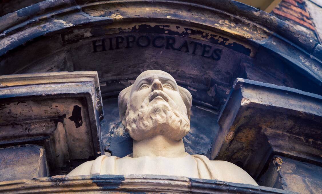 PHILOSOPHY: Greek physician Hippocrates, widely known as the 'father of medicine'. 