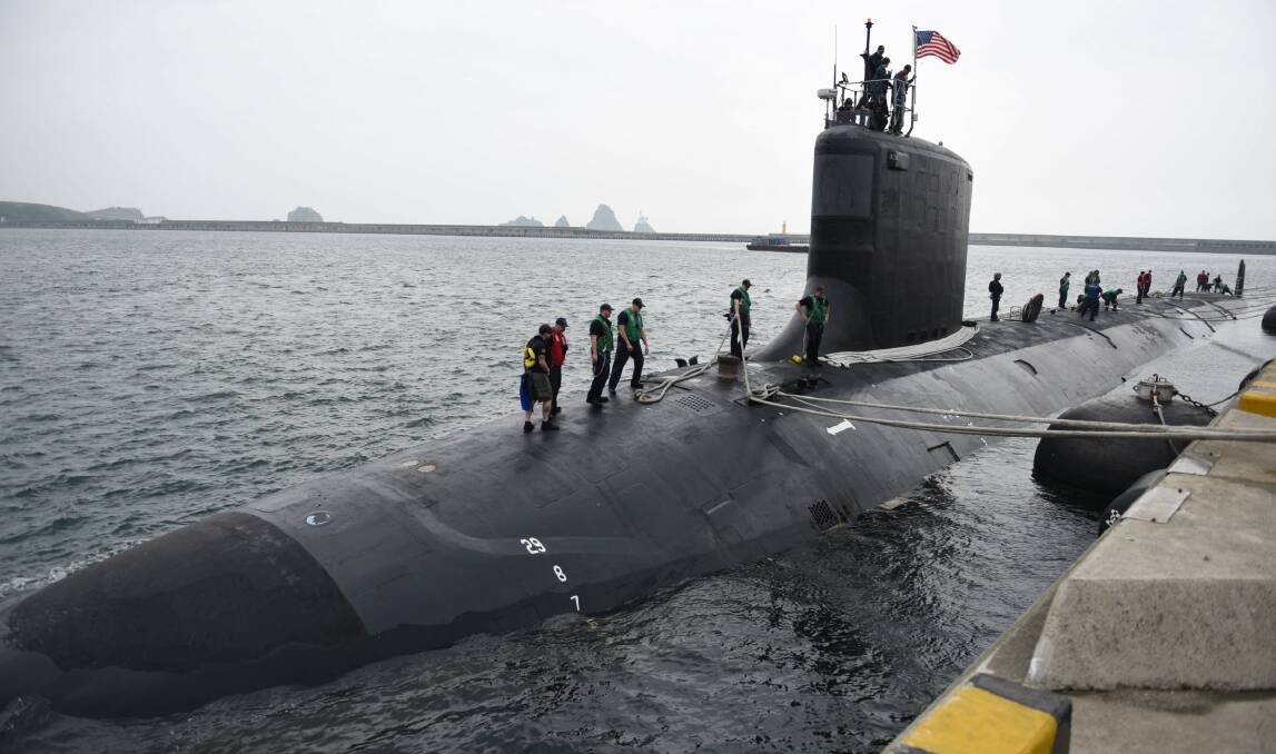 POWERFUL DETERRENT: A US Virginia-class nuclear-powered submarine. Picture: US Defence 