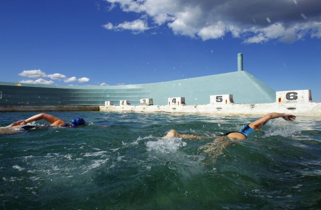DIFFERENT STROKES: Friends of Newcastle Ocean Baths say the long-term interests of the people who use Newcastle Ocean Baths are in danger of being swept aside by commercial considerations. Picture: Max Mason-Hubers