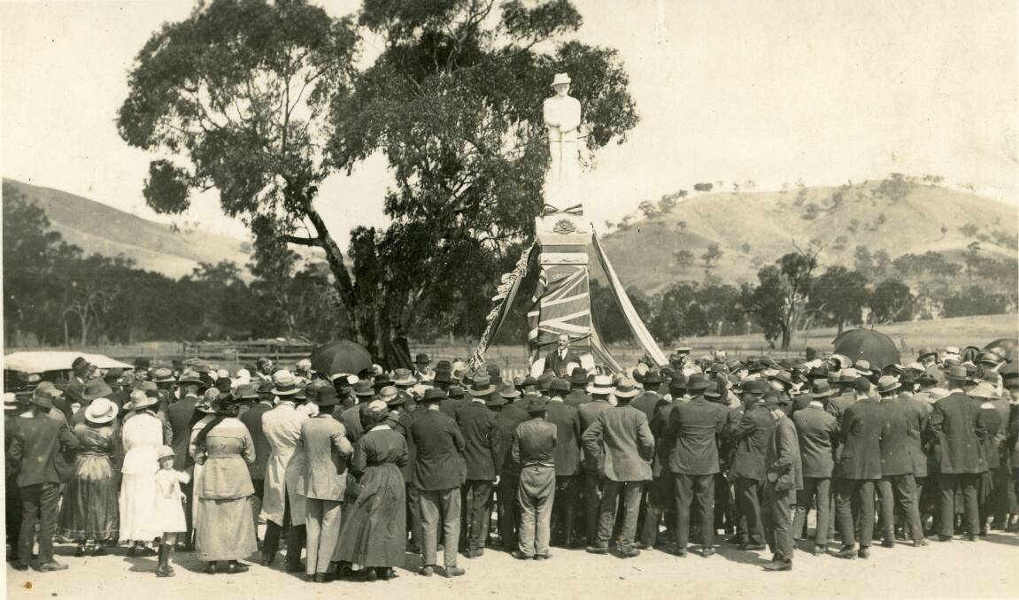 FOCUS: With increasing casualty numbers, memorials were being erected to commemorate the sacrifice of the nation's men and women. Photo: Courtesy Juan Mahoney