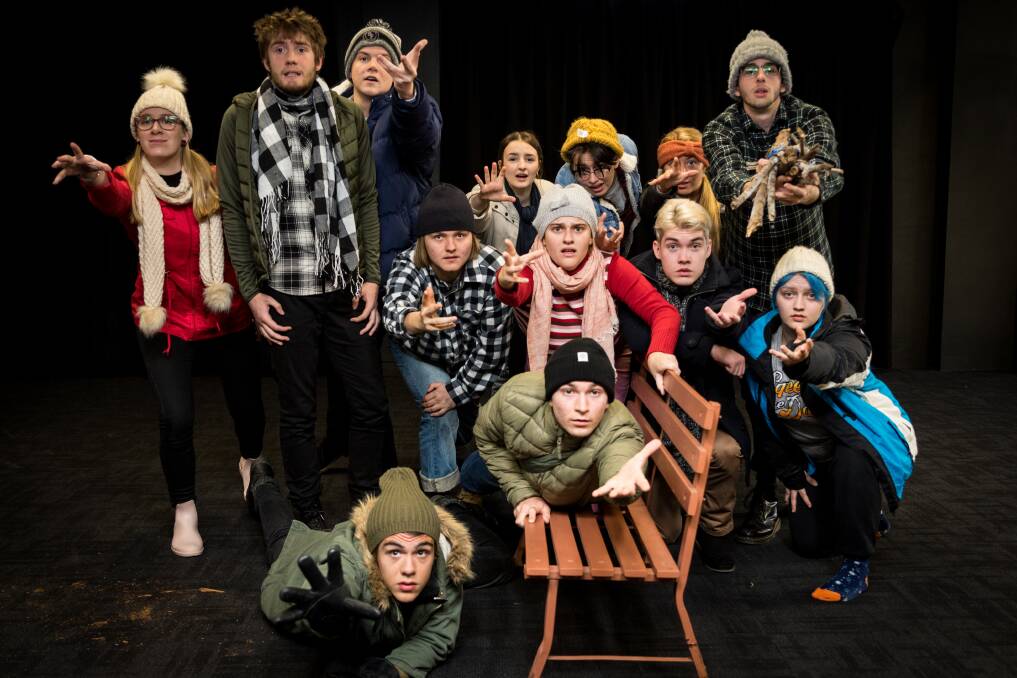 YOUNG STARS: The cast members in Hunter Drama's 'Almost Maine'.