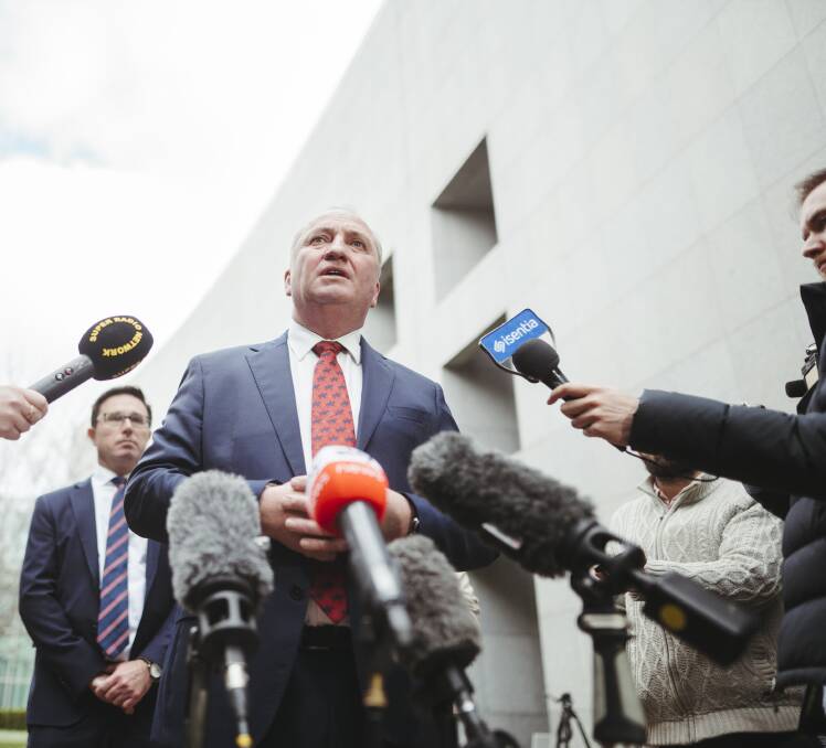 REGIONAL PRIORITIES: Institute of Public Affairs research has found that six out of the top 10 seats with the most jobs at risk from a net zero target are held by the Nationals, now under Barnaby Joyce's leadership. Picture: Dion Georgopoulos